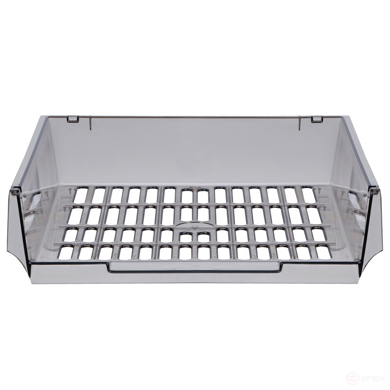 Paper tray horizontal STAMP "Grand", mesh, tinted gray