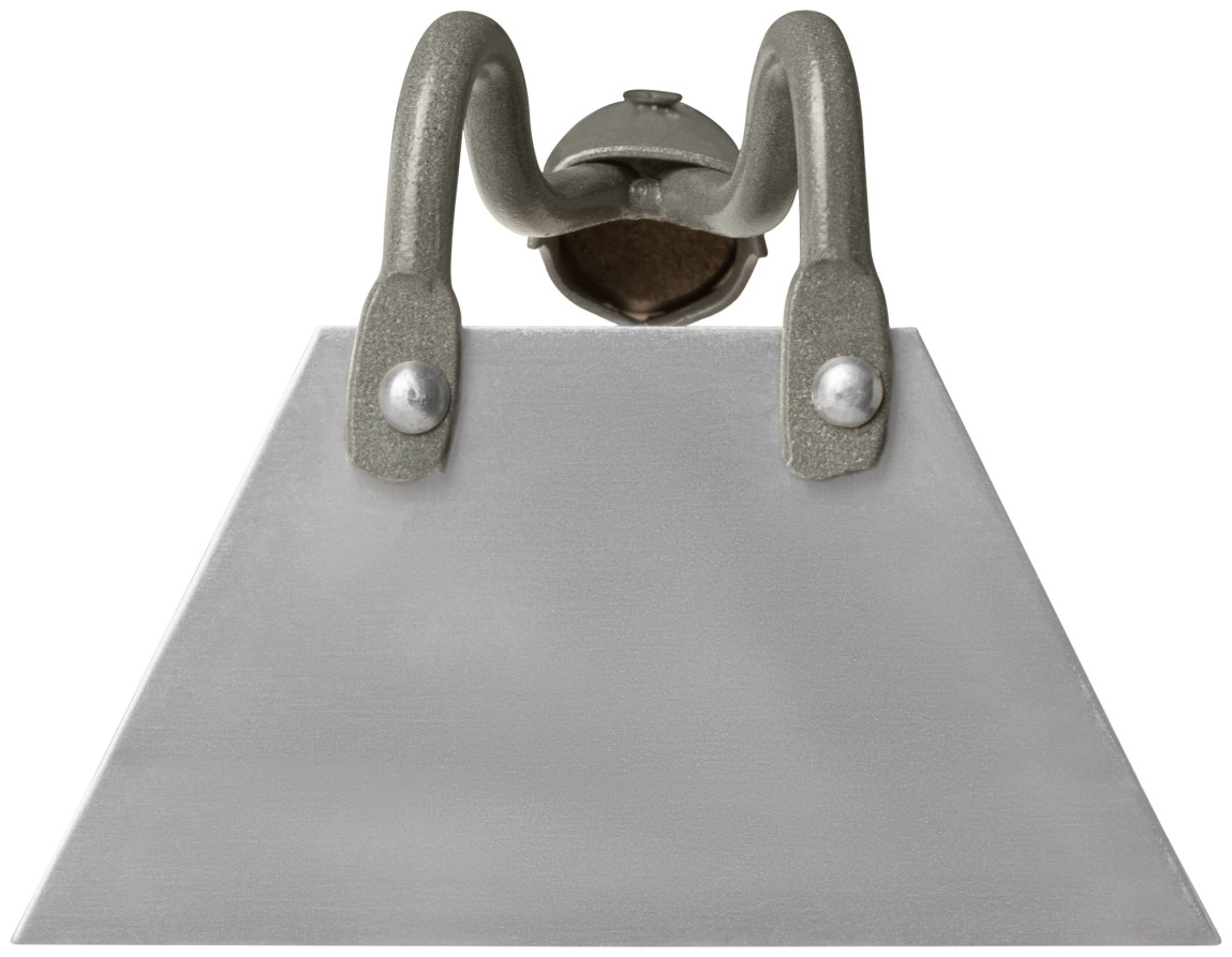 Straight hoe 150x80 mm, stainless steel, with wooden handle