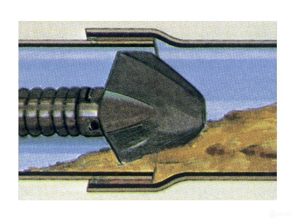 Изогнутый лопаточный скребок с муфтой 22 мм