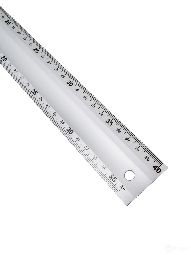 Угольник алюминиевый строительный 400 мм (две шкалы)