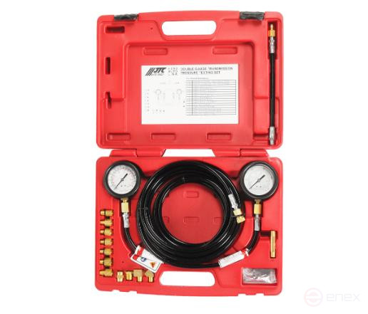 Тестер давления масла КПП с двумя манометрами в кейсе JTC