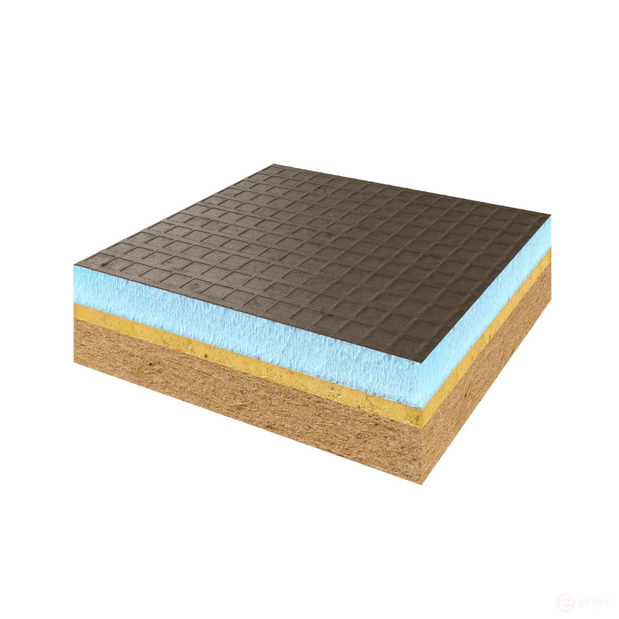 Панель Комфорт+ 1250х595х26 #1 ЧТ бейсик10/мембрана4/двп11