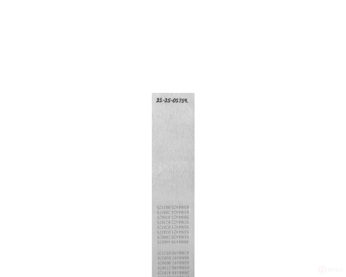 Линейка измерительная 1000х35мм металлическая Micron с поверкой