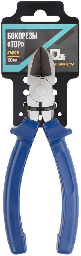 Side cutters "Tor", tools. steel, plastic handles 180 mm