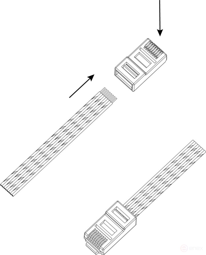 Джек RJ-45 ЭРА RJ-1 8P8C CAT 5e упаковка 100 шт