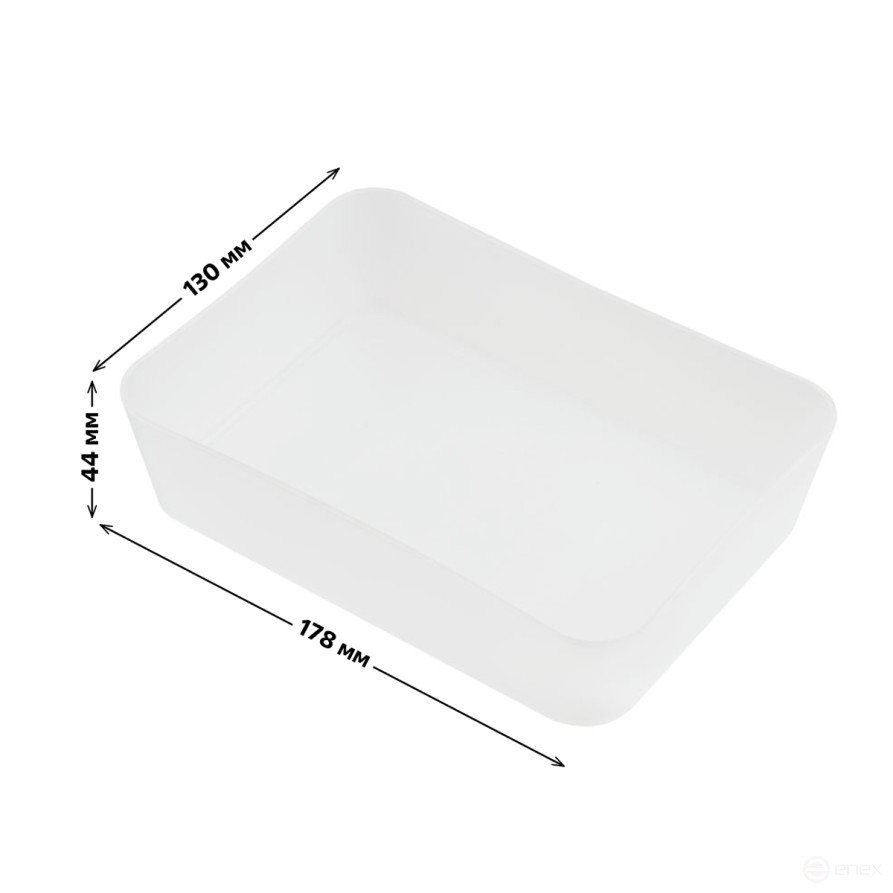 STAMM stationery tray, 13*17.8*4,4 cm, polypropylene, transparent