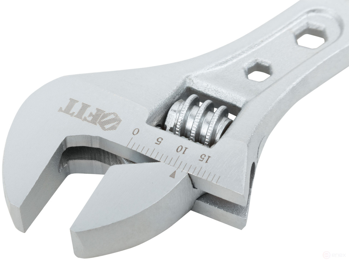 Adjustable key "Classic", scale, magnification.gripper, rubberized.handle 150mm (21mm)