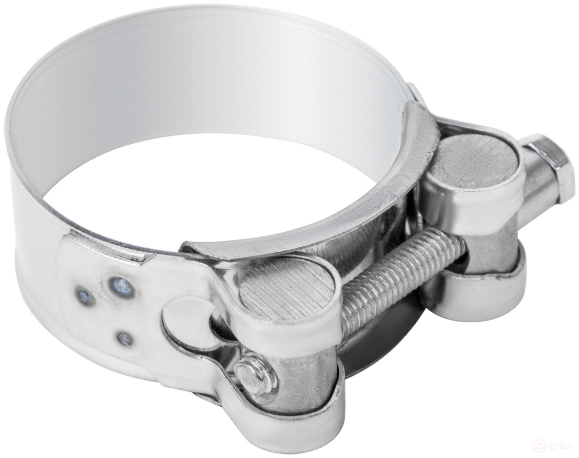 Хомут обжимной силовой шарнирный, нерж.сталь 48-51 мм