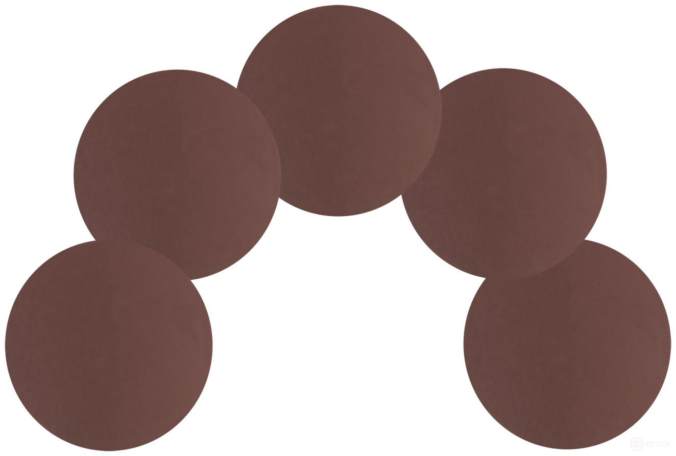 Круги шлифовальные сплошные (липучка), алюминий-оксидные, 125 мм, 5 шт. Р 1500