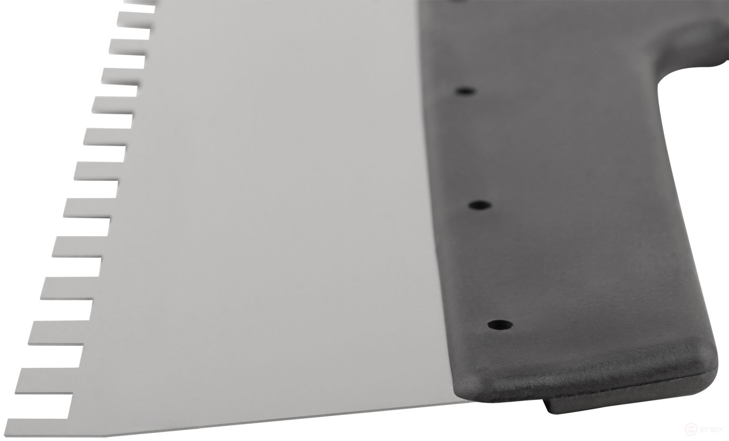 Шпатель фасадный нержавеющий зубчатый 350 мм / зуб 8 мм