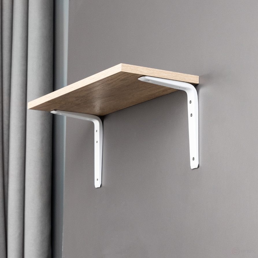 Shelf holder meth. CRAFT 200*250*1.5 white AKS