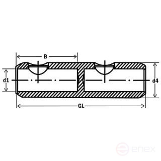Соединитель кабельный резьбовой, среднее напряжение 10-30 кВ, 16-95