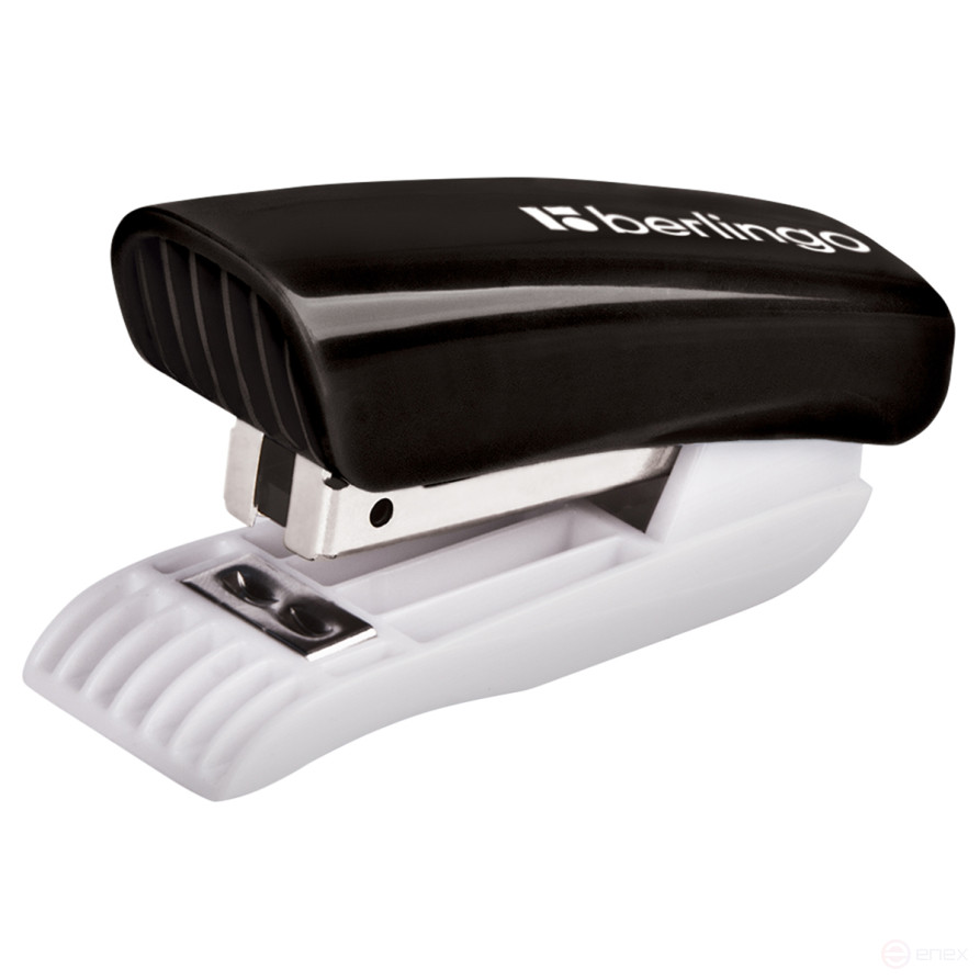 Mini stapler No. 10 Berlingo "Blitz" up to 10 liters, plastic case, black