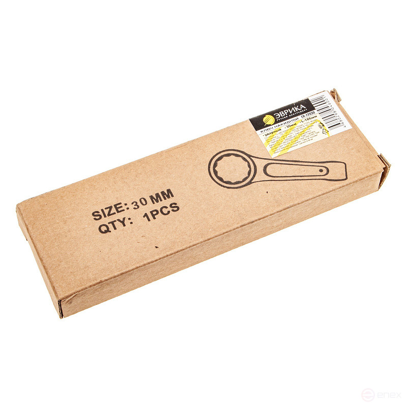 Union wrench 30mm ER-72030 single-sided impact wrench (L-186mm) EUREKA /1/25