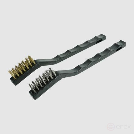 Набор из двух мини-кордщёток ручных (латунь, сталь, 0.3 мм) BERGER BG1750