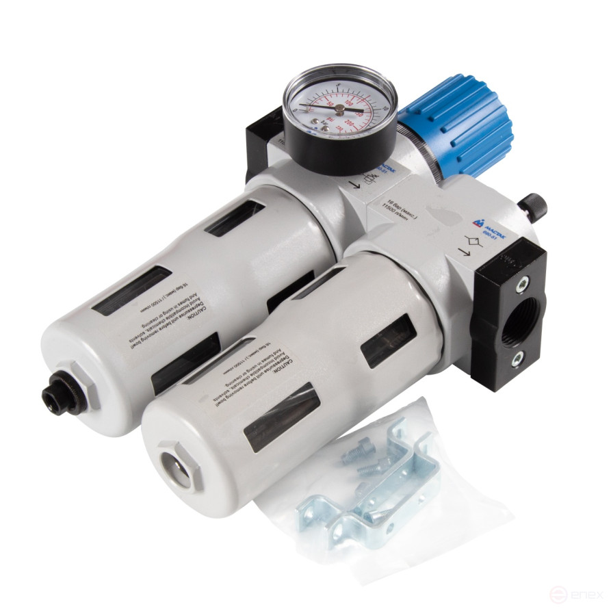 Filter dehumidifier with gearbox and 3/4" lubricator, with pressure gauge MASTAK 690-51