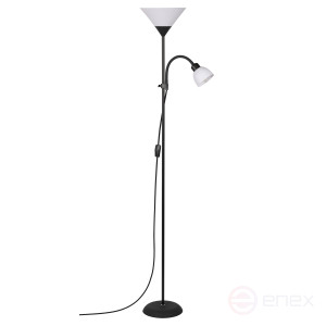 7088-502 Floor Lamp Rivoli Alexandrina 7088-502 Floor Lamp 1 x E27 40W + 1 x E14 40W Black