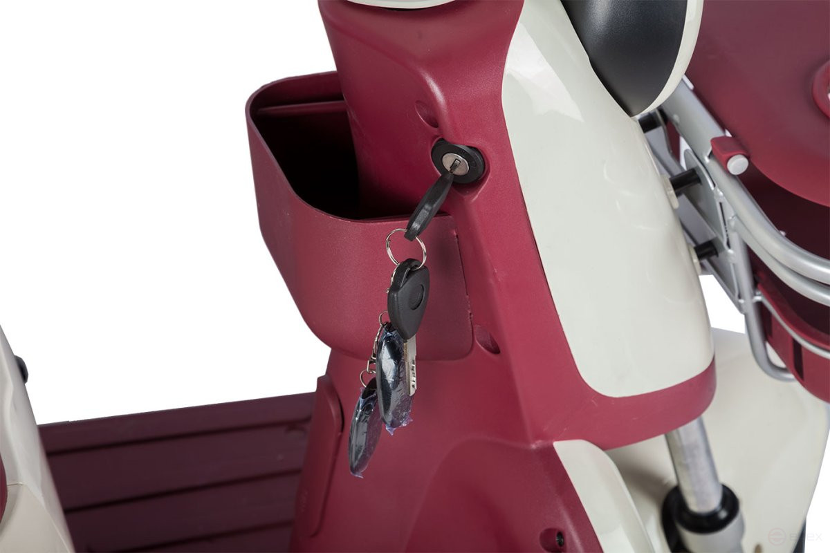 Electric tricycle Rutrike Gelbert Mercury 48V/60V 650W, white and red