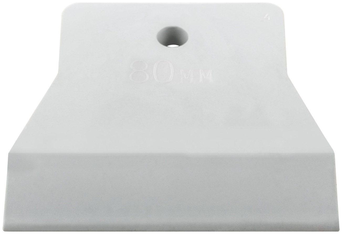 White rubber spatula 80 mm