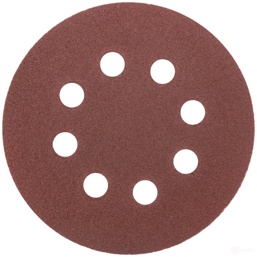 Grinding wheels with holes (Velcro), aluminum oxide, 125 mm, 5 pcs. P 80