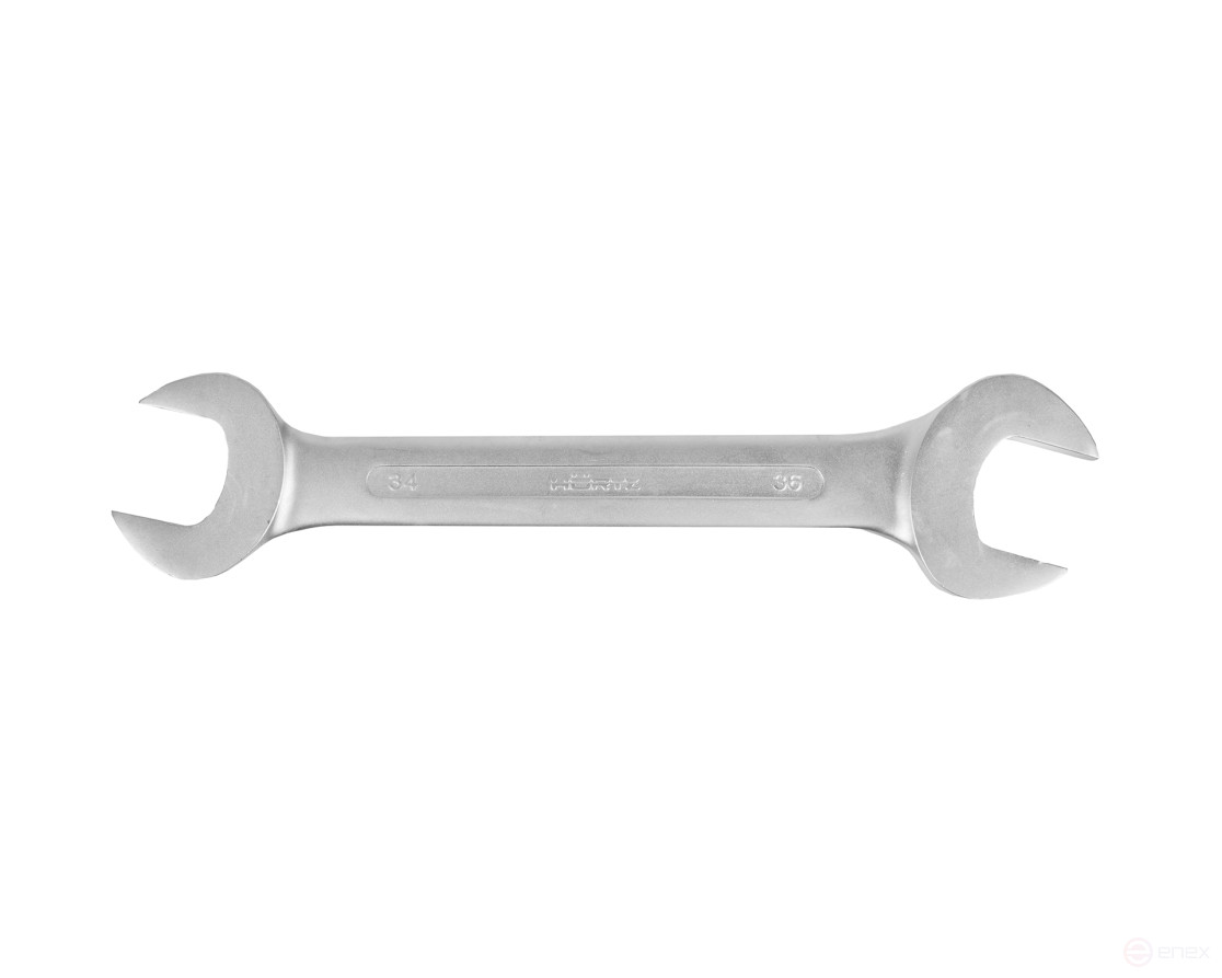 Ключ гаечный рожковый двусторонний 34х36 хромирование HORTZ (7811-0482)