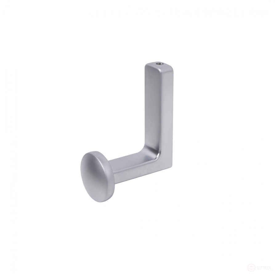 Крючок меб. однорожковый мет. KING хром матовый AKS