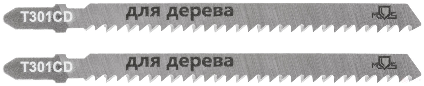 Blades for electric jigsaw, T301CD, wood, HCS, 116 mm, 2 pcs.