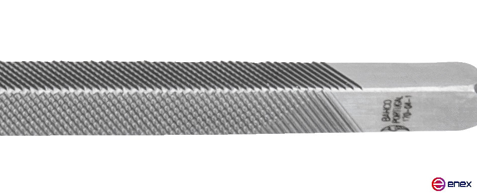 Напильник треугольный без ручки 250 мм, насечка бархатная