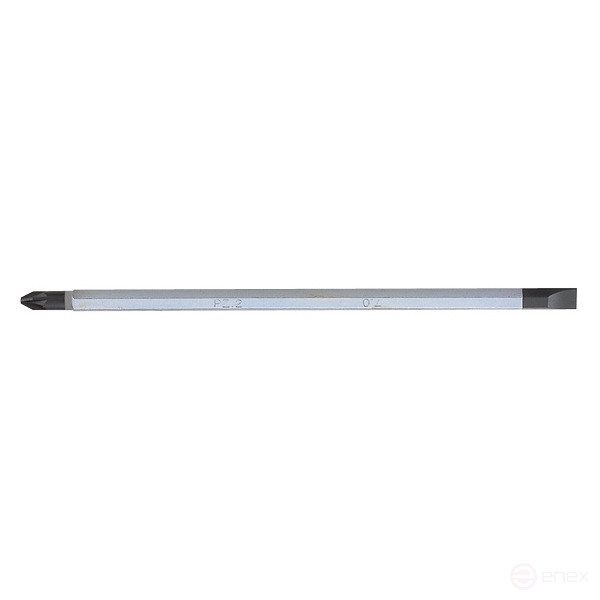 Insert (bits) for screwdriver 91232, Slotted 7 mm / Pozidriv PZ2 KING TONY 1317702ZN