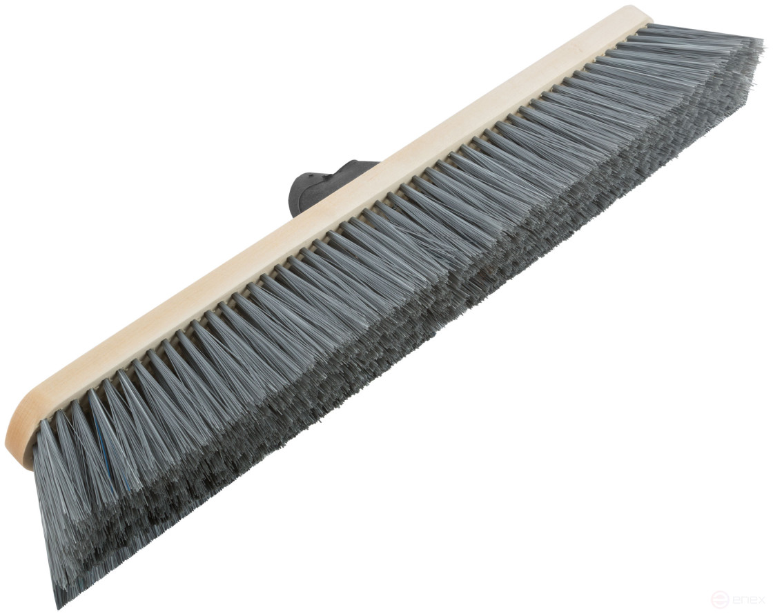 Щетка для пола деревянная наклонная "Метро", пластиковая тулейка под углом, 5-ти рядная, 500х45 мм