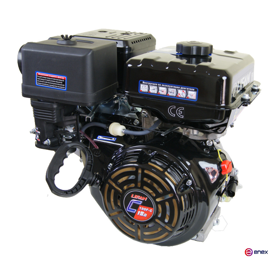 Двигатель бензиновый LIFAN 190F-C PRO (15 л.с.)