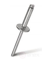 Rivet exhaust open MESSER Steel/Steel St/St Enlarged side. 4.8X10X16 mm (package 250 pcs.)