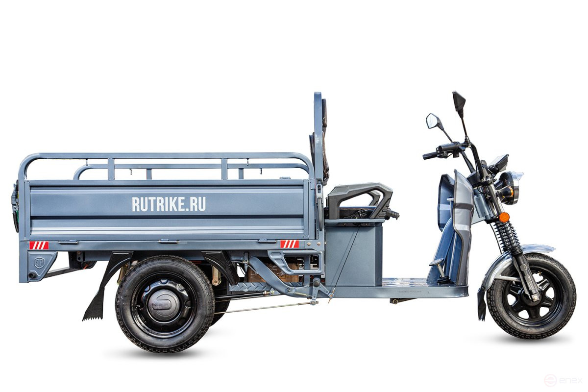 Cargo electric tricycle Rutrike Master 1500 60V1000W, dark blue matte