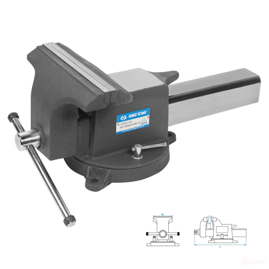 Locksmith vise 250 mm KING TONY 9TZ11-10