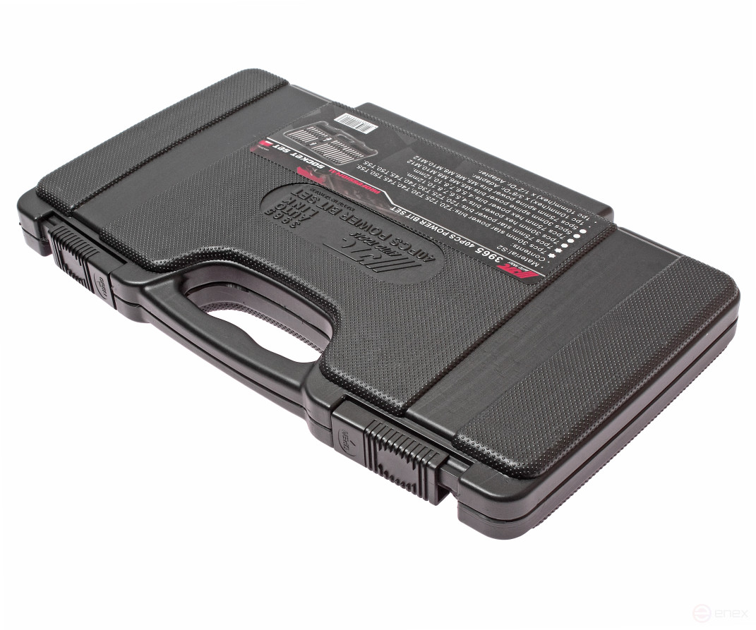 Набор бит TORX, HEX, SPLINE с адаптерами 3/8" & 1/2" (в кейсе) 40 предметов JTC /1/10