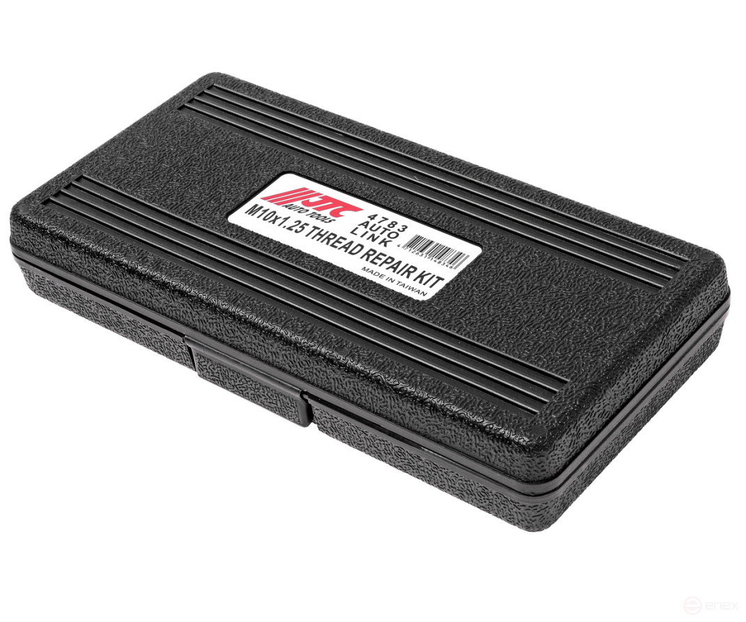 Набор инструментов и вставок для восстановления резьбы М10х1.25мм L=13.5мм 14 предметов JTC