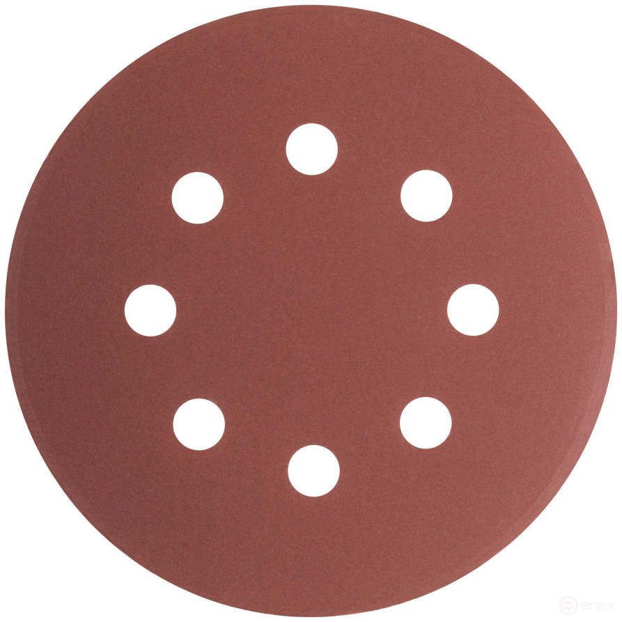 Круги шлифовальные с отверстиями (липучка), алюминий-оксидные, 125 мм, 5 шт. Р 600