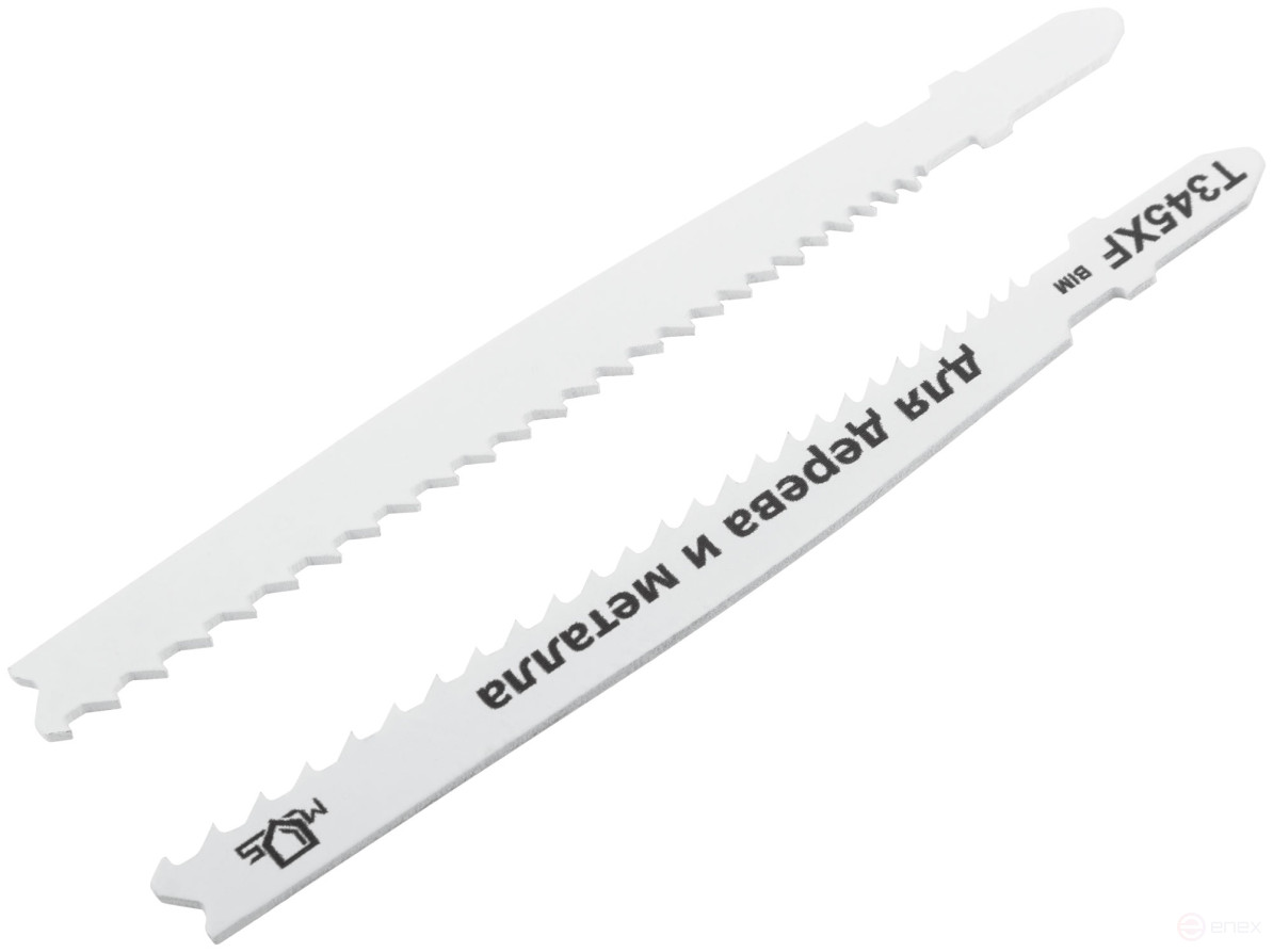 Полотна для эл. лобзика, T345XF, универсальные, Bimetal, 110 мм, 2 шт.