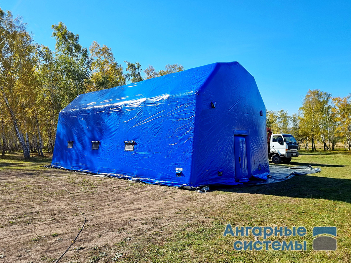 Pneumatic frame modules — garages