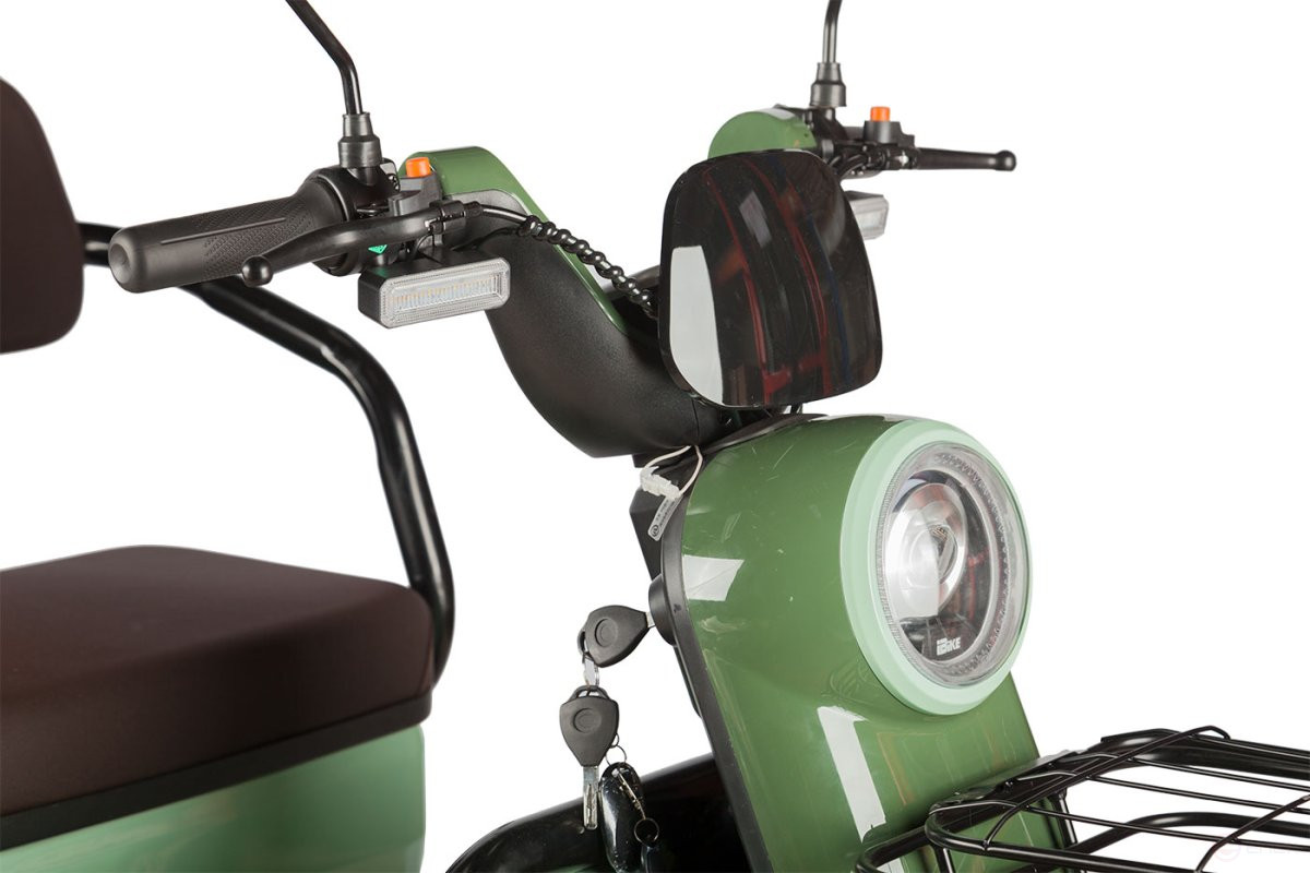 Electric tricycle Rutrike Gelbert Kang 48V/60V 800W, green
