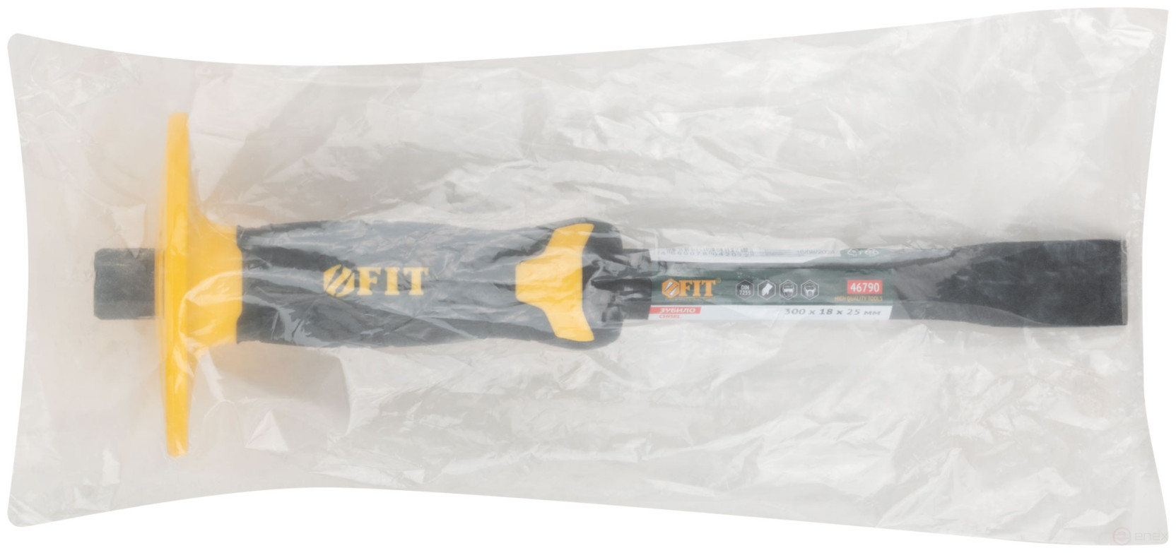 Зубило с пластиковым прорезиненным протектором 300х18х25 мм Профи