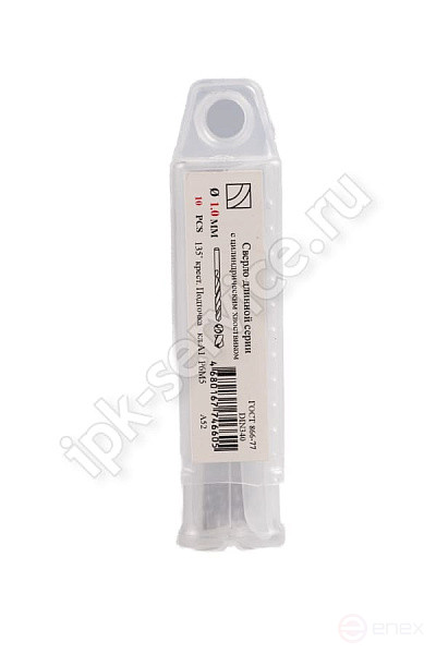 Сверло длинное ц/х ф1,3 ГОСТ 886-77