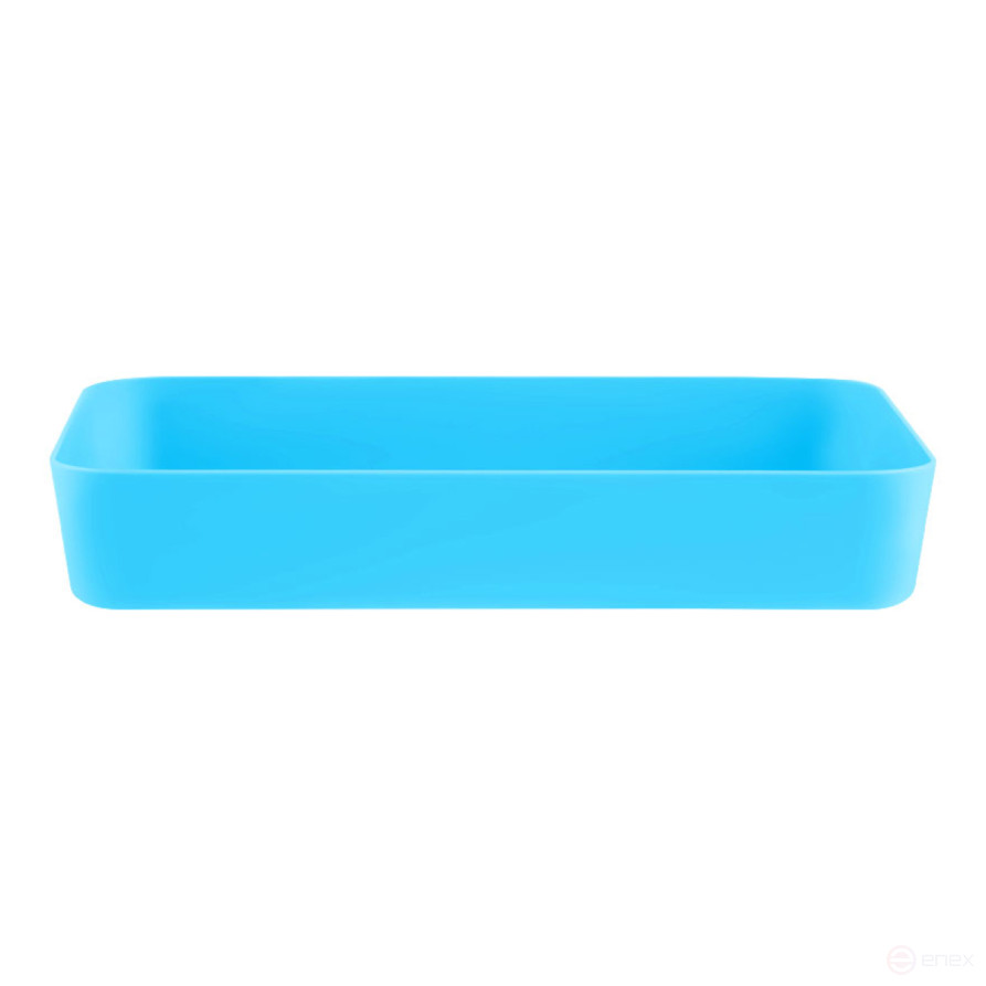 STAMM stationery tray, 18,5*26,5*4,5 cm, polypropylene, tinted blue
