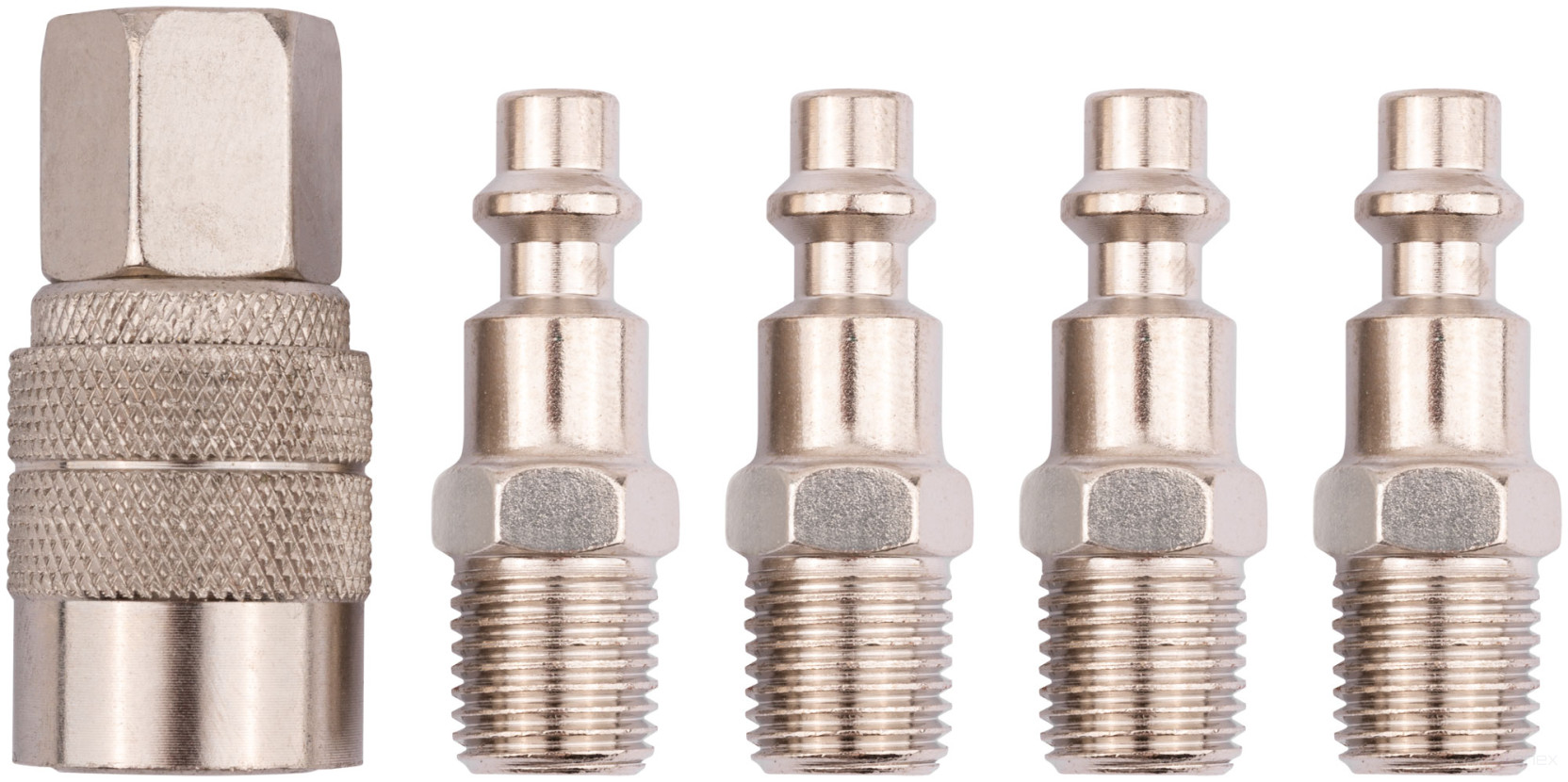 Set of adapters: 4 adapters for the gun, 1 adapter for the hose