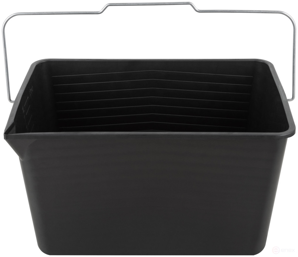 Paint bucket, metal handle 12 L black
