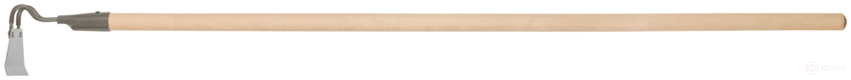 Straight hoe 150x80 mm, stainless steel, with wooden handle