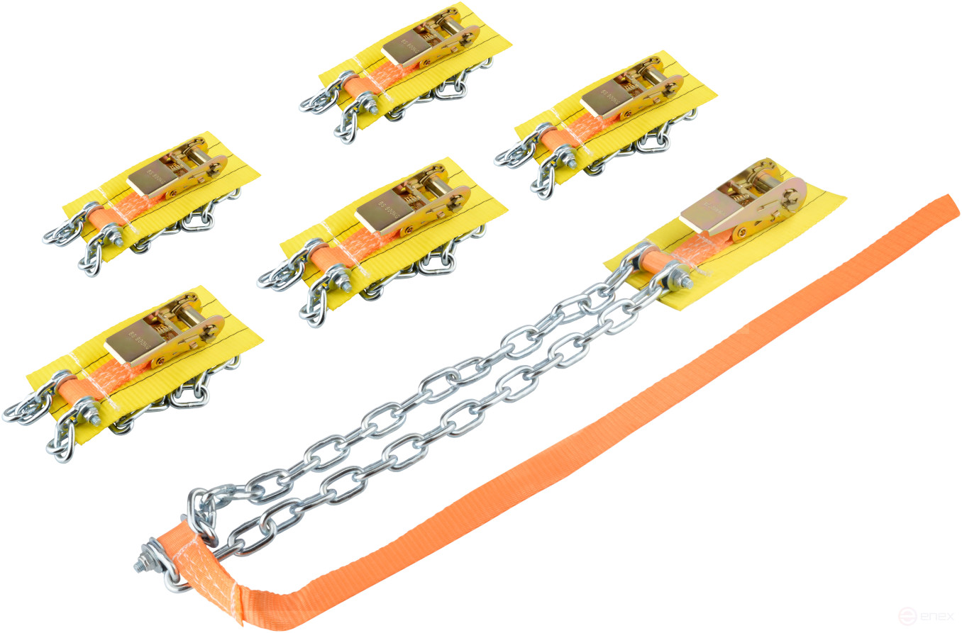 Anti-skid bracelet R16-R17 for Commercial vehicles Spark Set of 6 pcs. in a bag (Avtodor) 43140