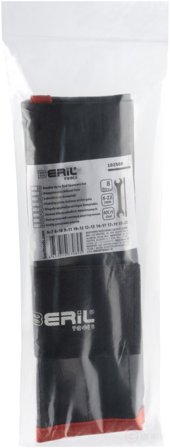 Набор рожковых ключей 8шт.(6-22мм)(в сумке) BERIL