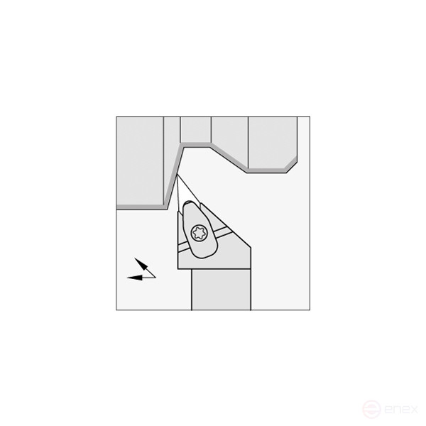 Turning holder DVJNR2020K16 for external turning right