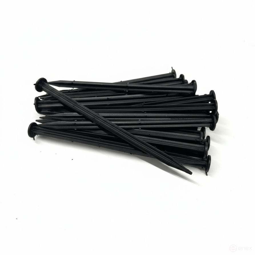 Garden peg for Mango Geoplastboard series curb tape, 22cm set of 30 pcs., black